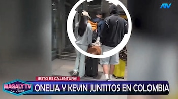 ¿Oficializaron? Onelia Molina y Kevin Díaz fueron captados juntos tras hospedarse en la misma suite de lujo. Captura: Magaly TV La Firme.
