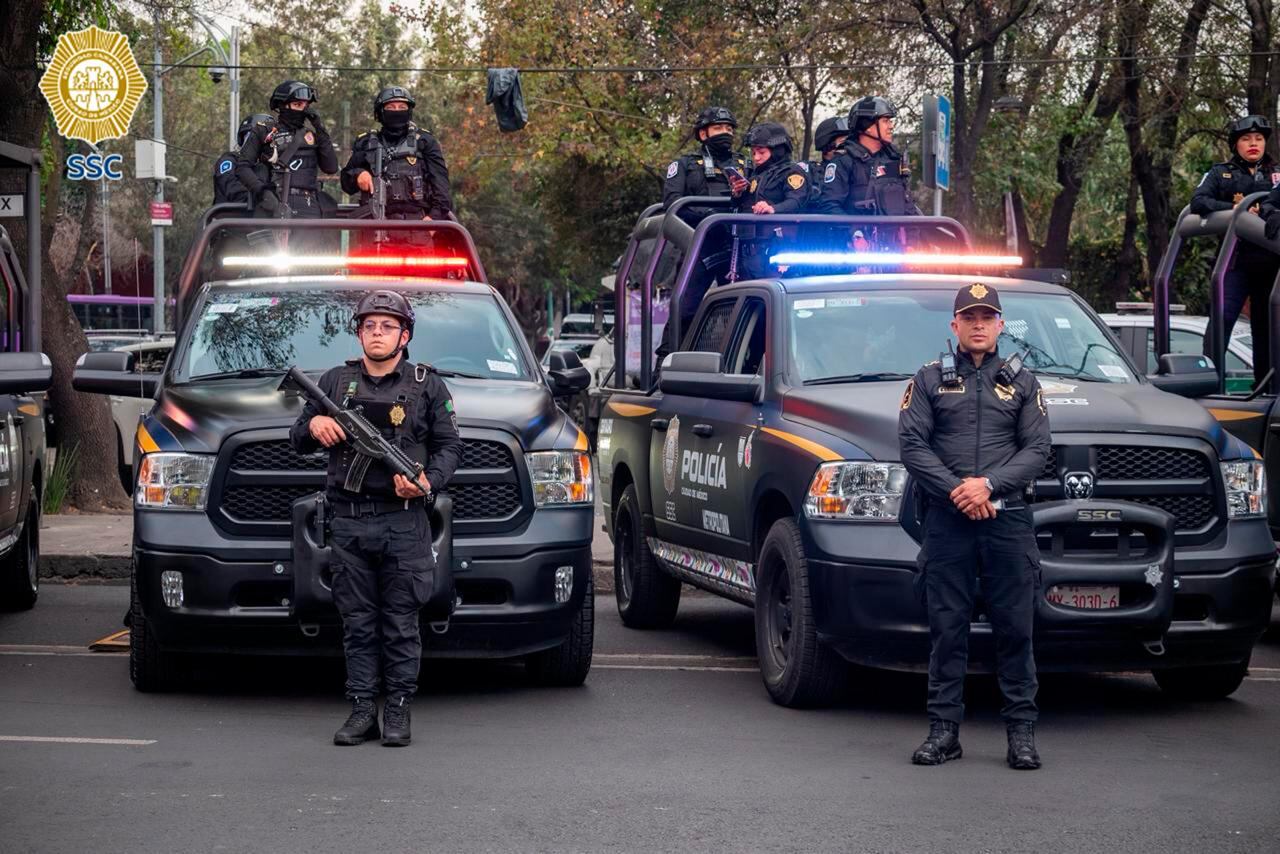 La Secretaría de Seguridad Ciudadana de la CDMX desplegó un operativo en siete alcaldías de la capital. (X/@SSC_CDMX)