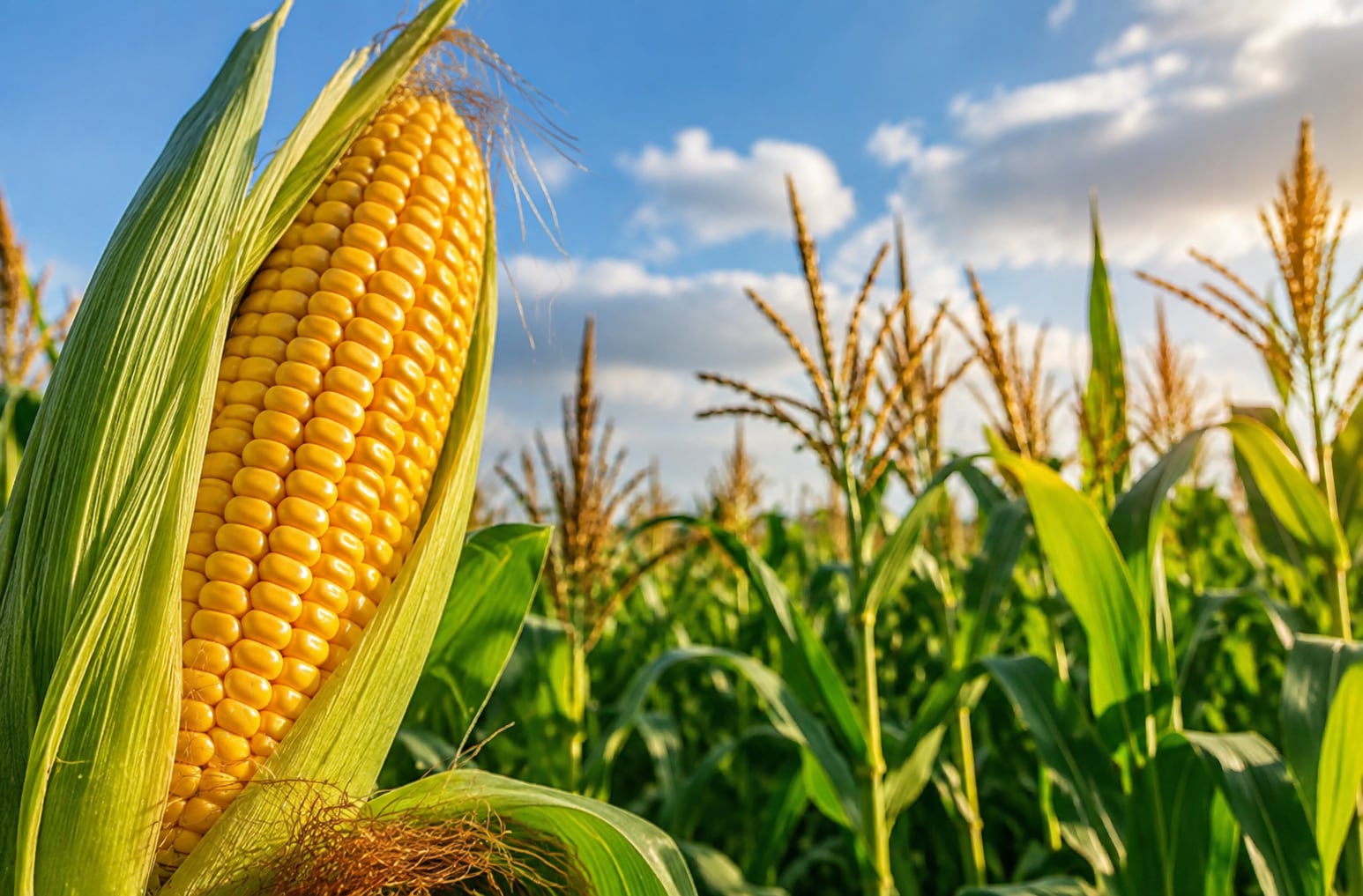 El maíz es esencial en la alimentación animal y por lo tanto en la producción de proteína