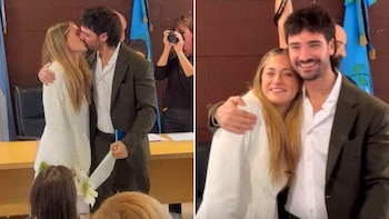 Rocío Igarzábal y Milton Cámara se casaron por civil en una ceremonia íntima y emotiva: “Viva el amor”