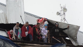 Imágenes del motín en Devoto