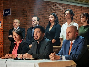 Leonardo Sánchez, ministro de educación, dio a conocer que la propuesta del Gobierno plantea un crecimiento nominal del 0% en el presupuesto para educación superior. Cortesía: Federación de Estudiantes UNED