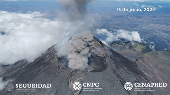 Imágenes del Popocatépetl el 13