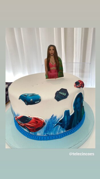 Así quedó el polémico pastel