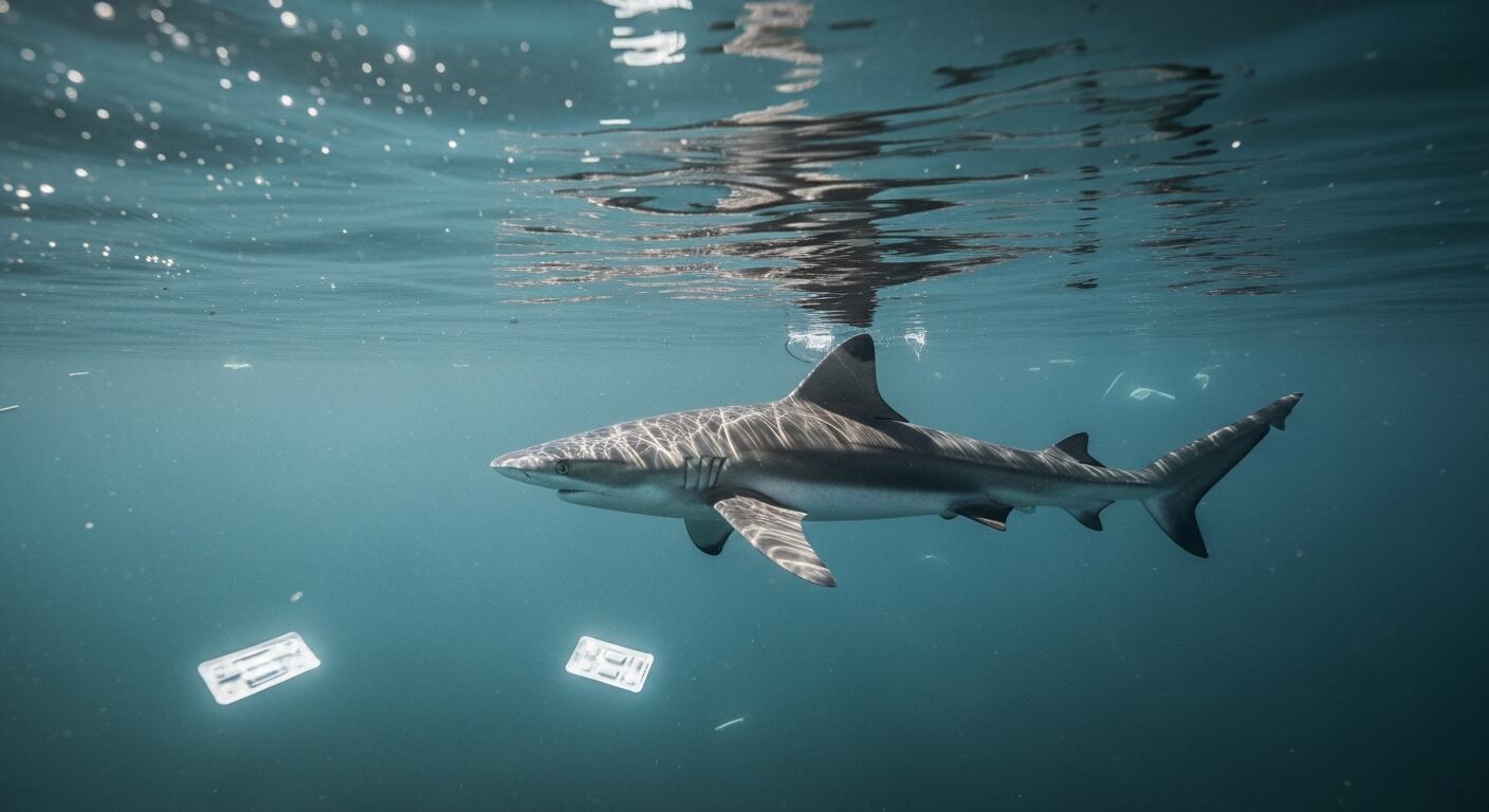 La detección de residuos de cocaína en tiburones brasileños revela el impacto de sustancias humanas en la vida silvestre (Imagen Ilustrativa Infobae)