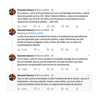Gerardo Zamora explicó en sus
