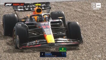 Checo tuvo problemas en el