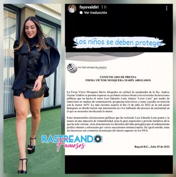 Hermana mayor de Andrea Valdiri