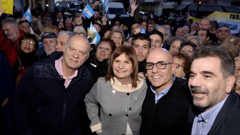 Patricia Bullrich, con Néstor Grindetti