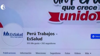 Perfil falso en redes que
