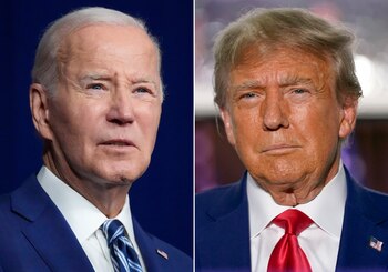 Joe Biden y Donald Trump se perfilan como los grandes favoritos para volver a ser los candidatos presidenciales en EEUU (AP)