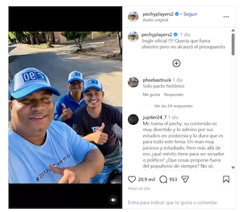 El influencer presentó su jingle