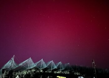 Una aurora fue captada en