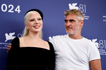 Lady Gaga y Joaquin Phoenix,