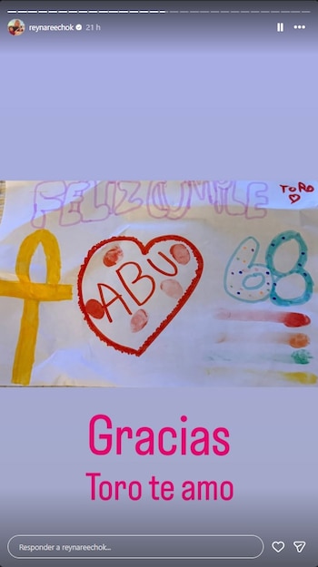 Reina Reech compartió el dulce