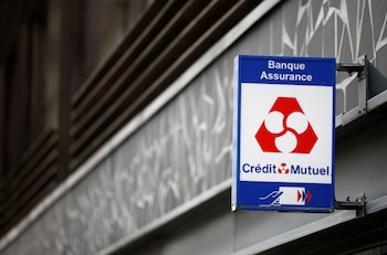 A Credit Mutuel logo is