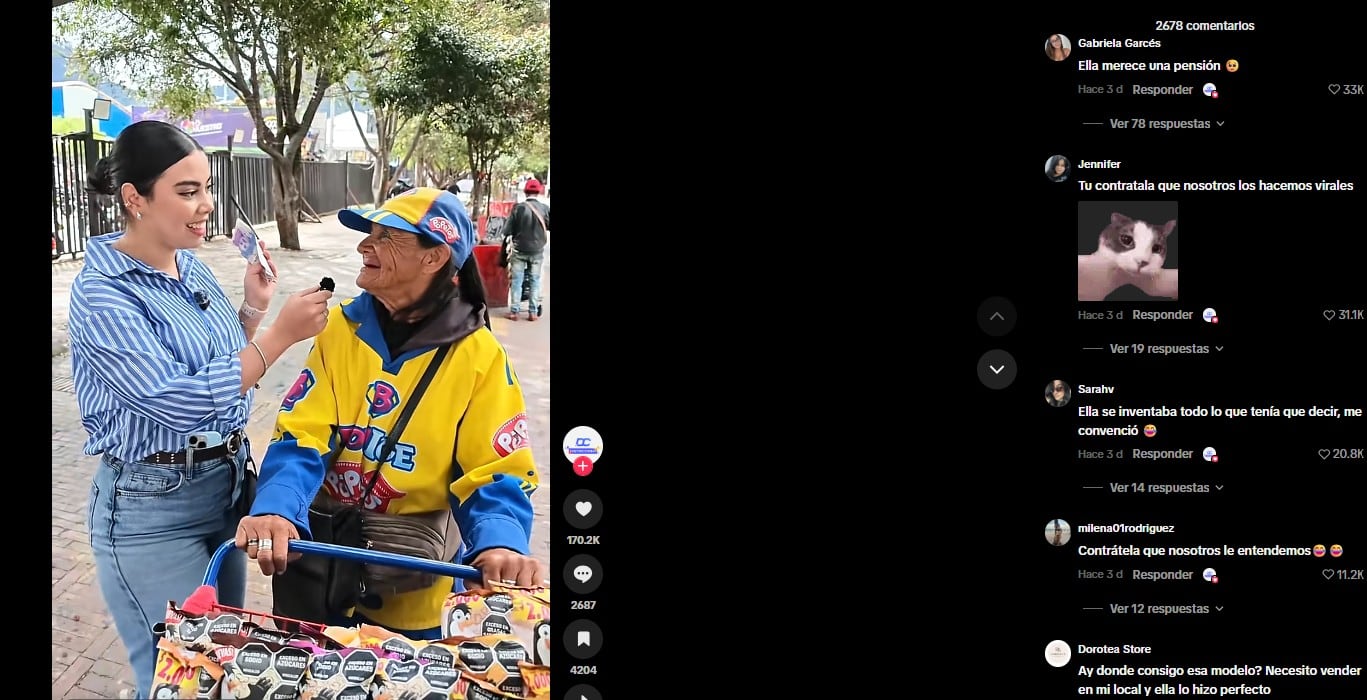La publicación del resultado provocó nuevas reacciones positivas entre los usuarios que siguieron la historia - crédito @districomer.cb/TikTok