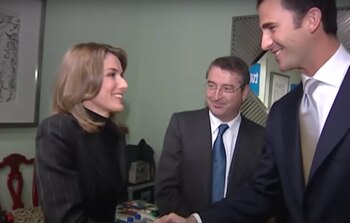 Los entonces príncipe Felipe de