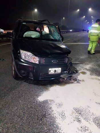 La conductora de la Ford