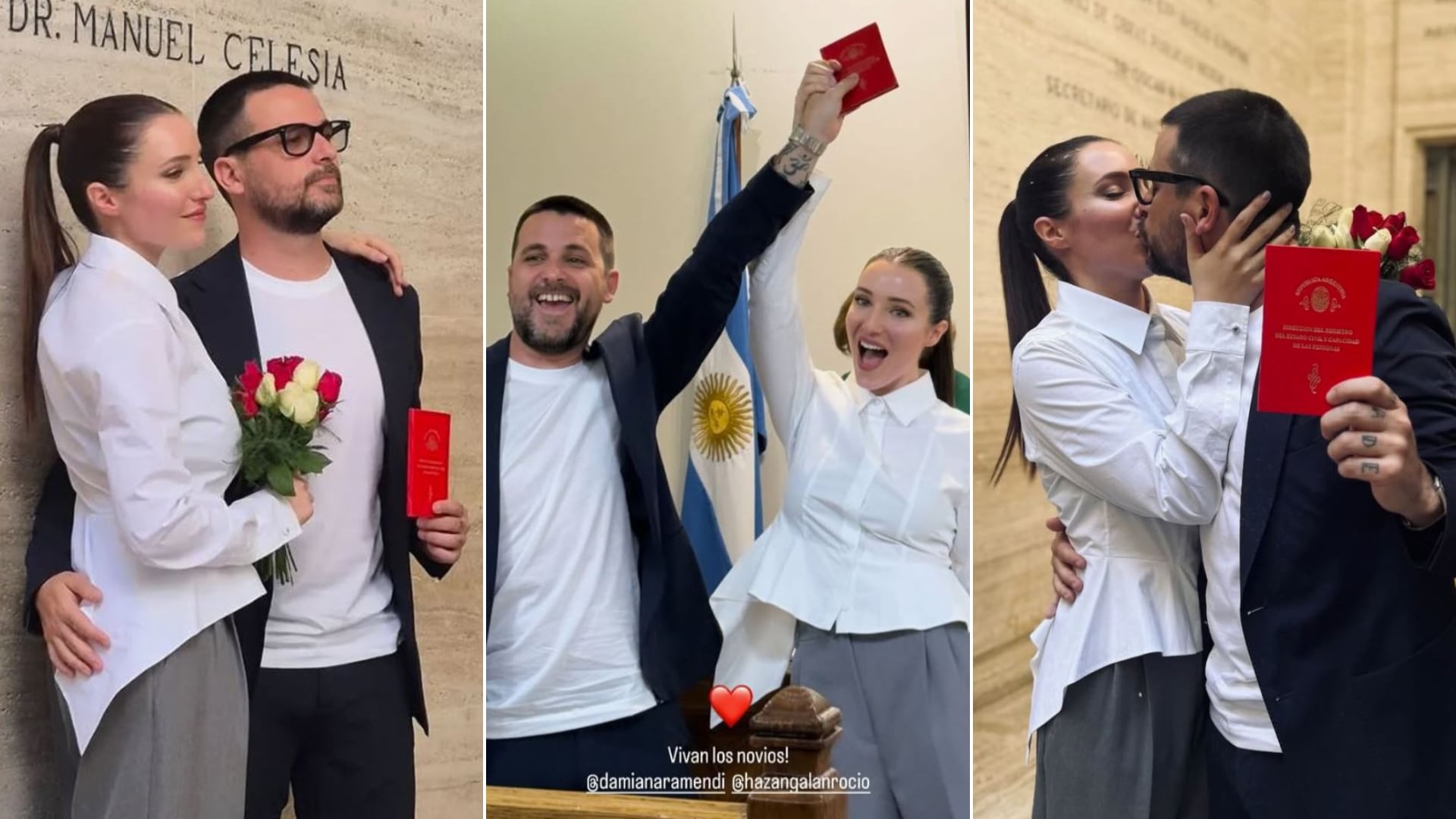 Rocío Hazán, la hija de Lucía Galán, celebró su casamiento por civil en una  boda íntima: besos, abrazos y mensajes de amor - Infobae