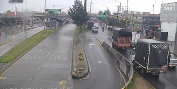 Tráfico y lluvias en Bogotá - crédito @BogotaTransito/X