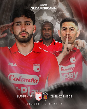Nahuel Bustos Rodallega y Emmauel Olivera son los protagonistas del "León"-crédito @SantaFe/X
