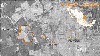 El mapa del recorrido de los Policías Estatales (Mapa: Infobae)
