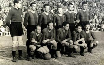 La plantilla azulgrana de 1945 (FC Barcelona)