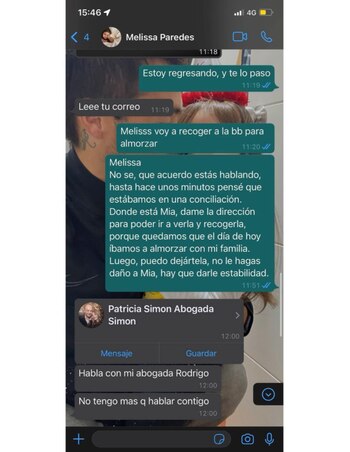 Conversación de WhatsApp entre 'Gato'
