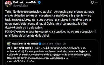 Carlos Antonio Vélez - crédito @velezfutbol/X