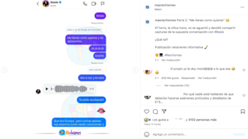 El cantante se habría mostrado