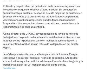 Carlos Carrillo rechazó los ataques