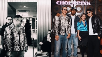 J Balvin, Myke Towers y Jeremy Ayala asistieron al encuentro antes de la apertura del local