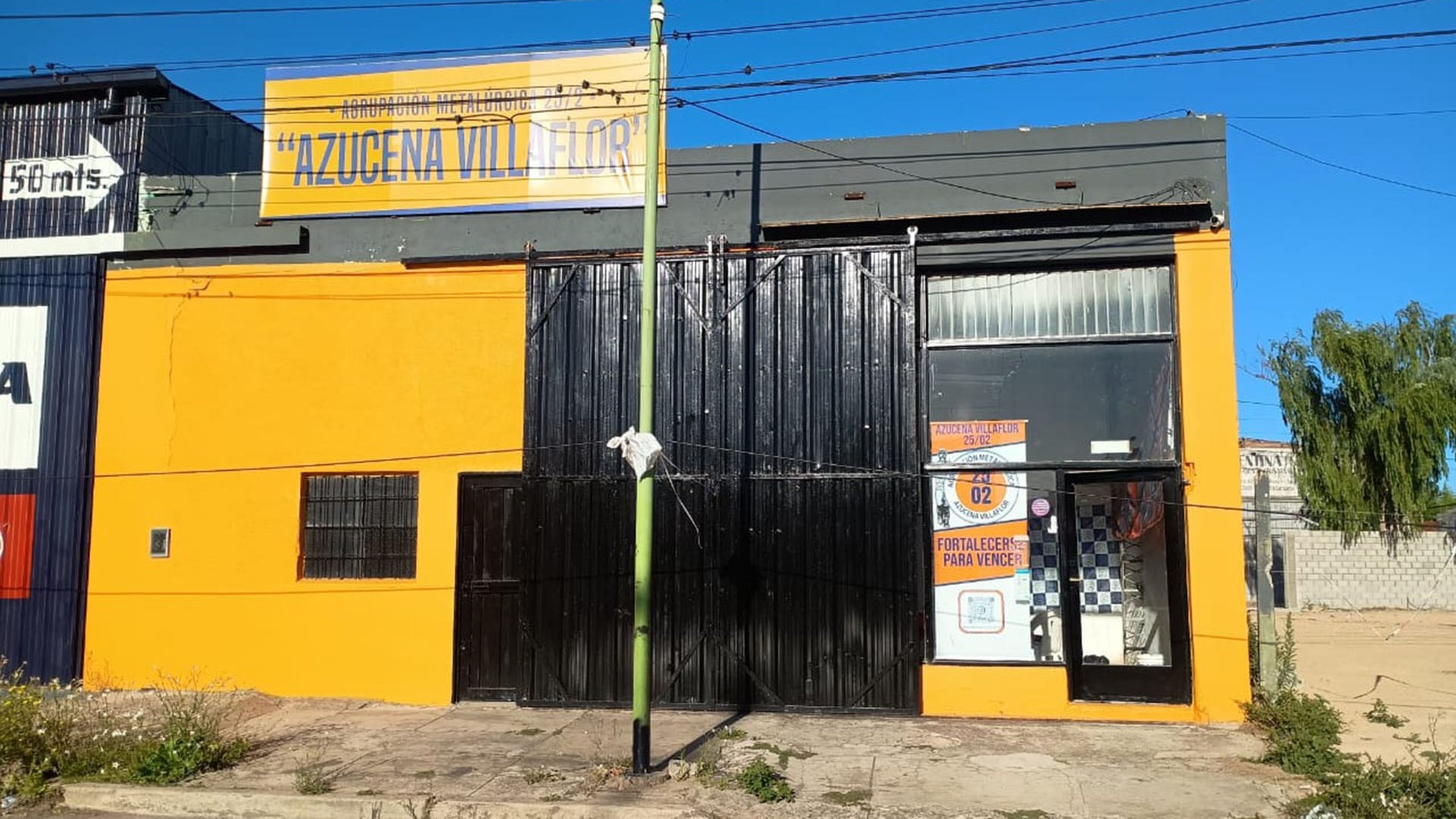 La sede de la agrupación Azucena Villaflor de la UOM Zárate-Campana, donde dos personas atacaron a sus dirigentes