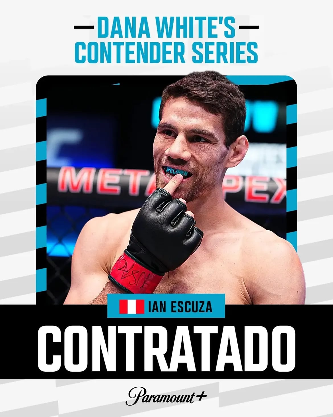 Ian Escuza se incorpora al roster de la UFC. Crédito: UFC en español.
