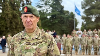 El jefe del Ejército Argentino, teniente general Oscar Santiago Zarich, fue testigo de la exhibición (Foto: archivo DEF)