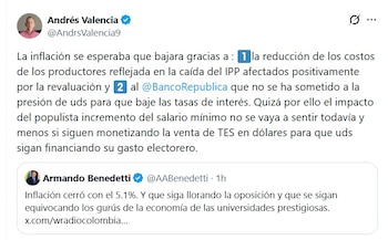 Andrés Valencia, exministro de Hacienda,