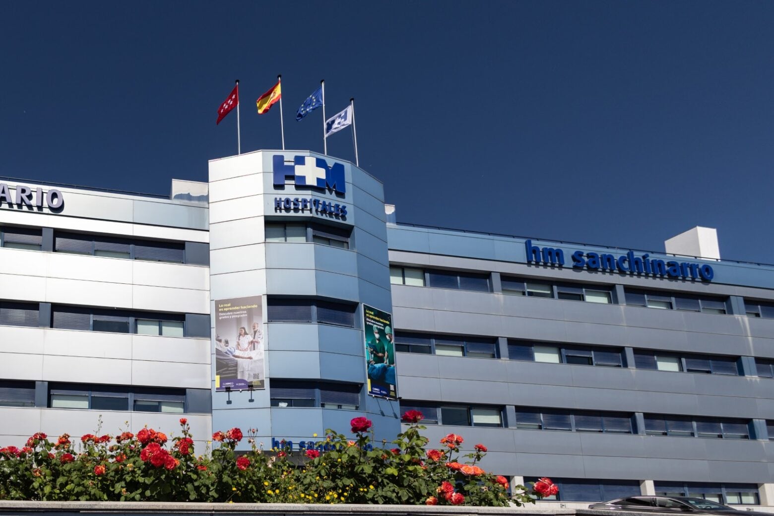 Fachada del Hospital Universitario HM Sanchinarro. (Hospital Universitario HM Sanchinarro)