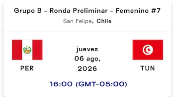 Programación del Perú vs Túnez por la primera fecha del Mundial Sub 17 de Vóley 2026.