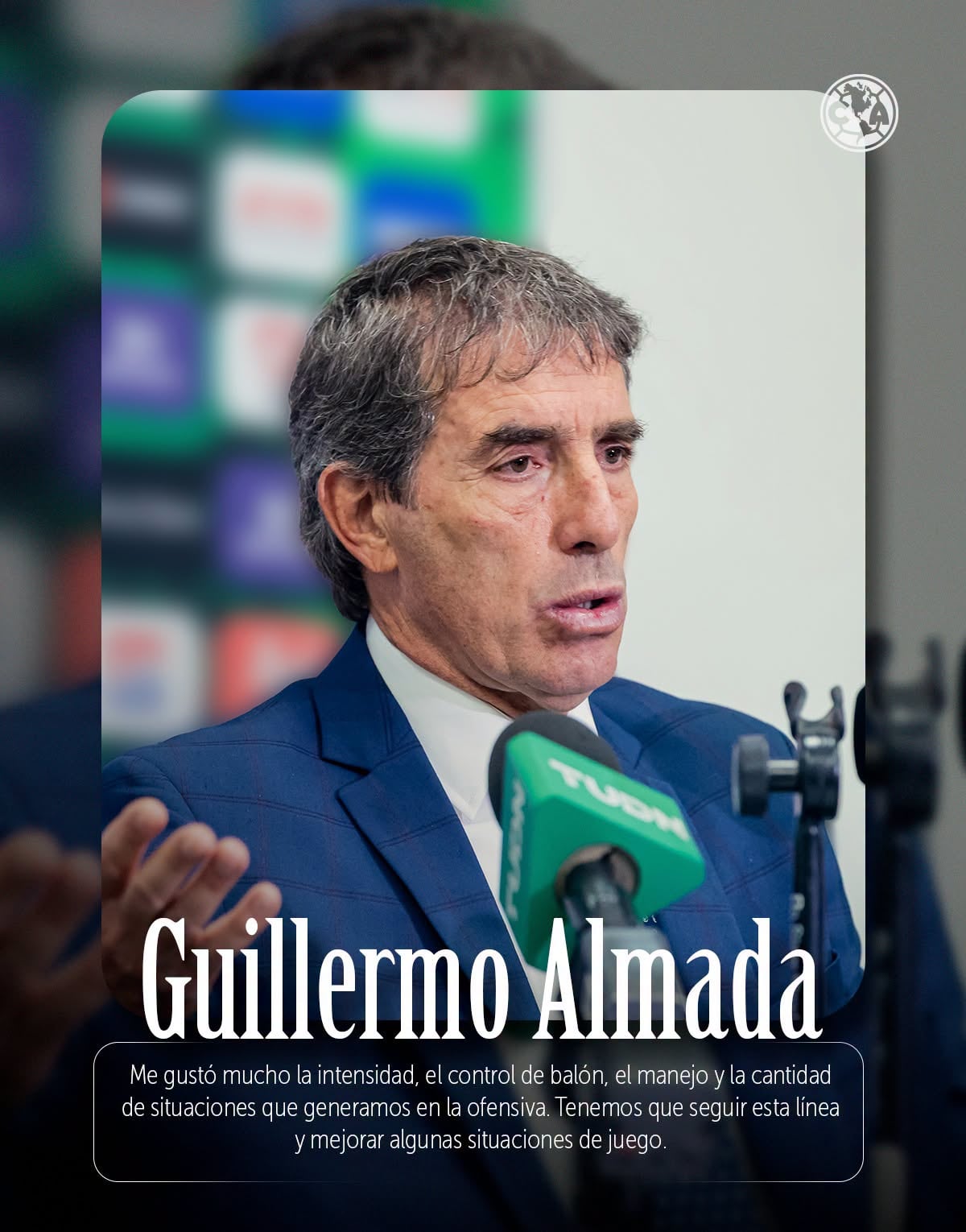 Guillermo Almada en conferencia de prensa (Club América/FB)