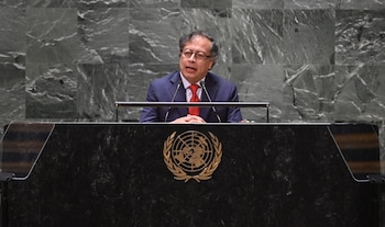 El presidente de Colombia intervino