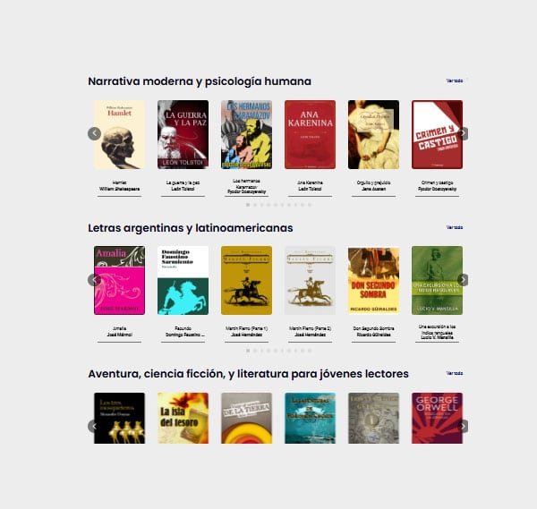 La Biblioteca del Maestro está organizada en diferentes colecciones