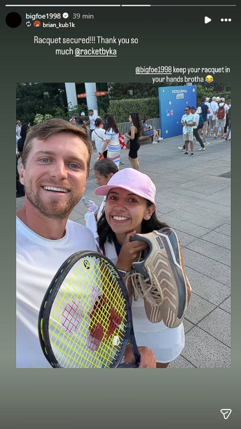 El esperado reencuentro para devolver la raqueta y el gesto de Tiafoe: le regaló entradas, una visita al entrenamiento y unas zapatillas autografiadas