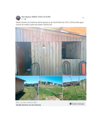 Uno de los terrenos con