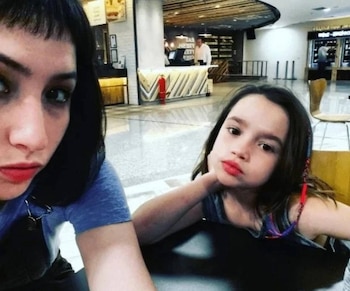 Sofía Gala y su hija Helena