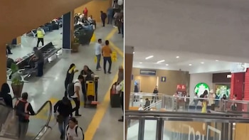 El AICM confirma filtración de lluvia al área de llegadas nacionales de la Terminal 1