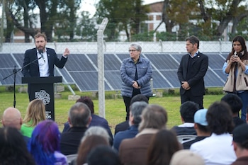 Axel Kicillof, Daniela Vilar y Federico Otermín presentaron el programa Empleo Verde en Lomas de Zamora
