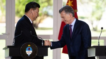 Xi Jinping y Macri en
