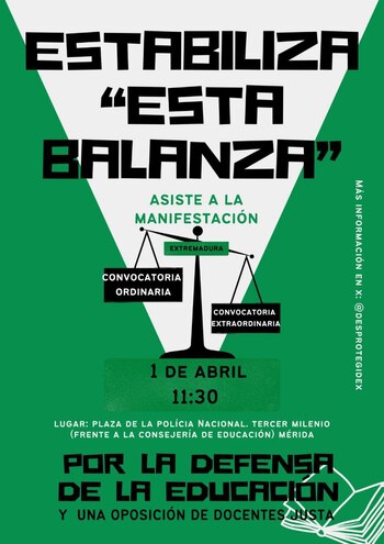 Cartel de la convocatoria a