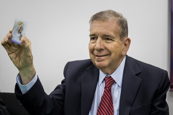 El candidato presidencial opositor Edmundo